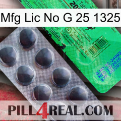Mfg Lic No G 25 1325 new04